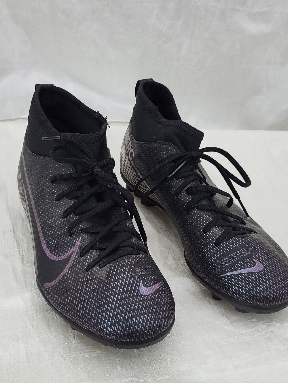 Nike Mercurial Superfly 7 Club MG Soccer Cleats Kinetic Black Youth Size 4Y